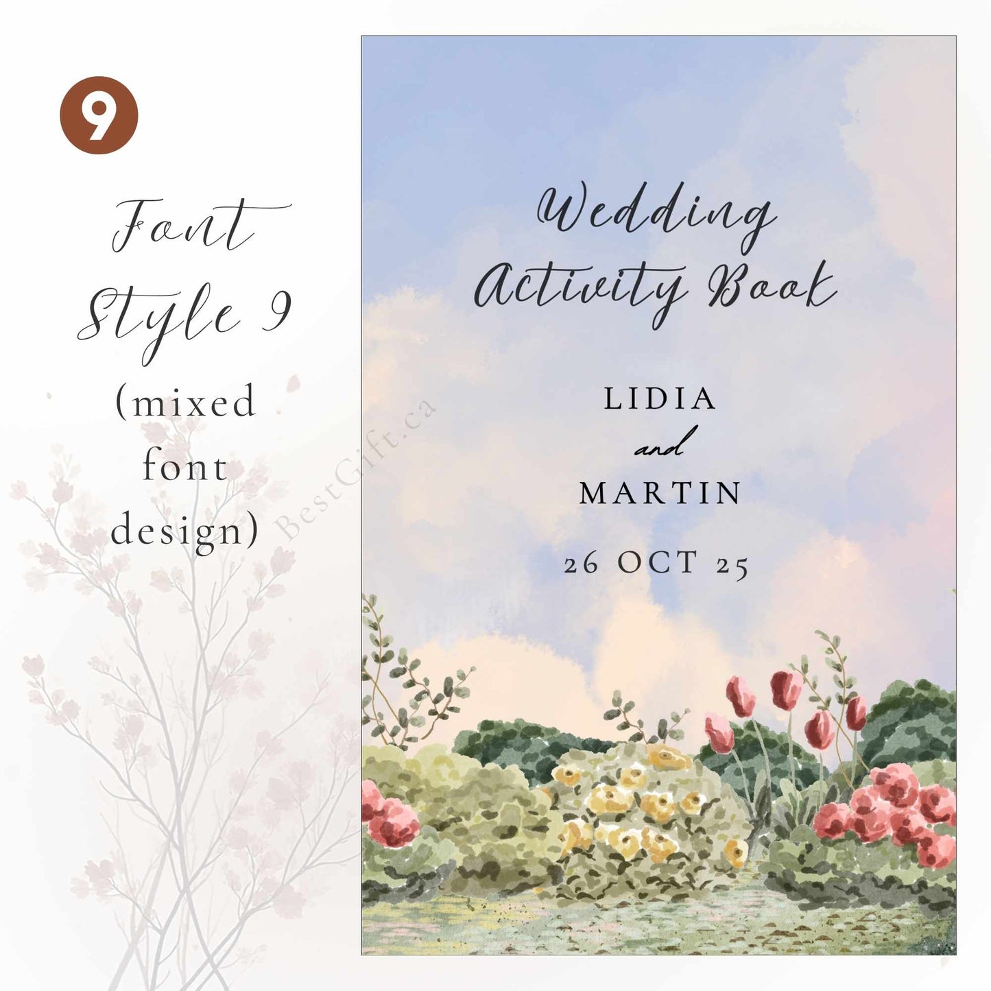 Wedding Activity Kit for Kids - Personalized Pastel Romance Design