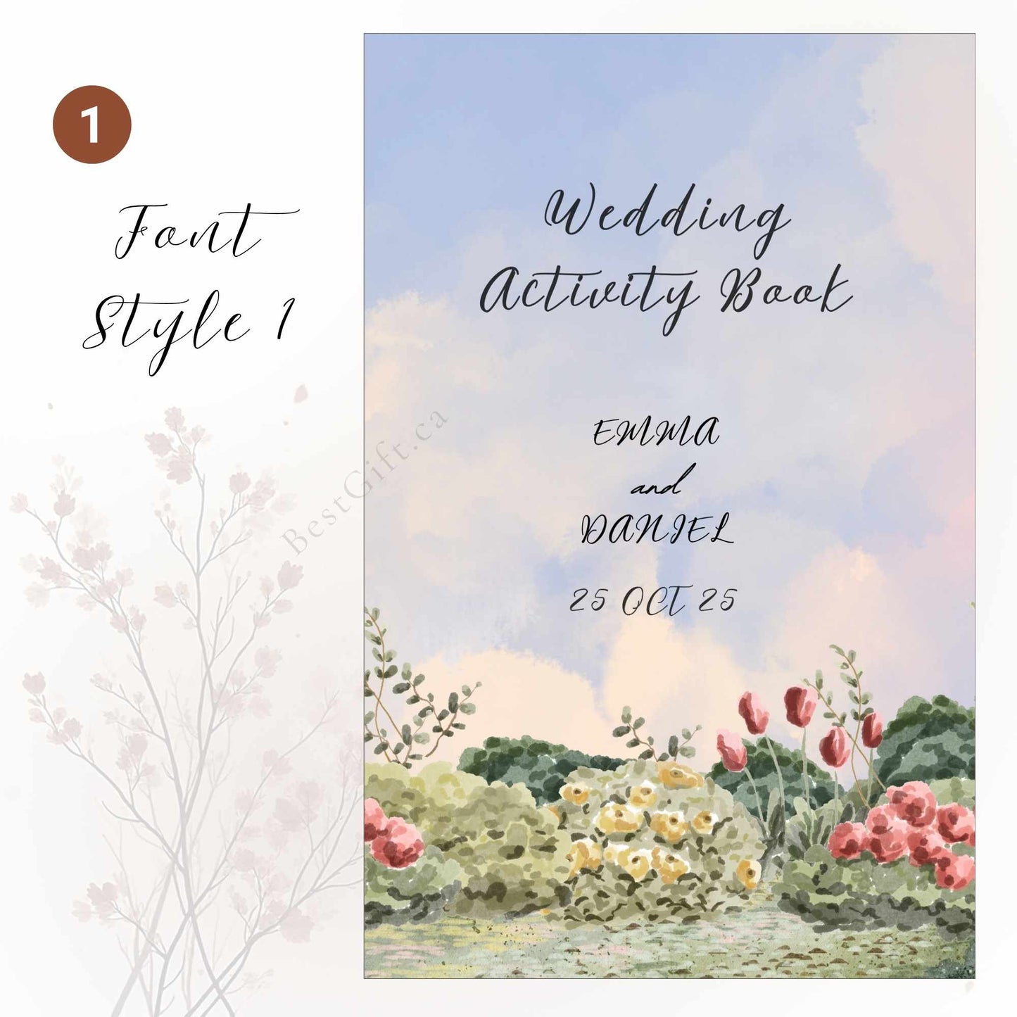 Wedding Activity Kit for Kids - Personalized Pastel Romance Design