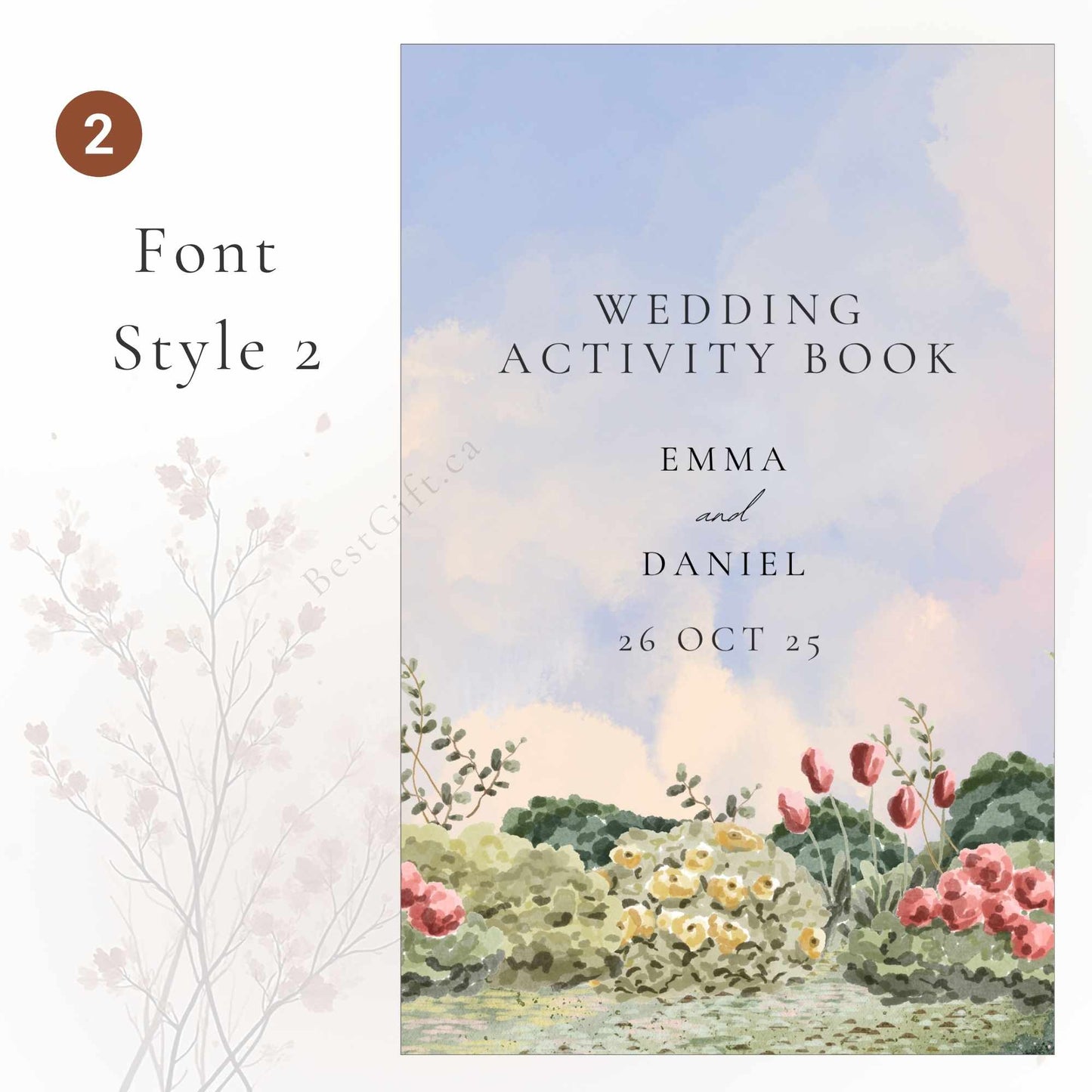 Wedding Activity Kit for Kids - Personalized Pastel Romance Design